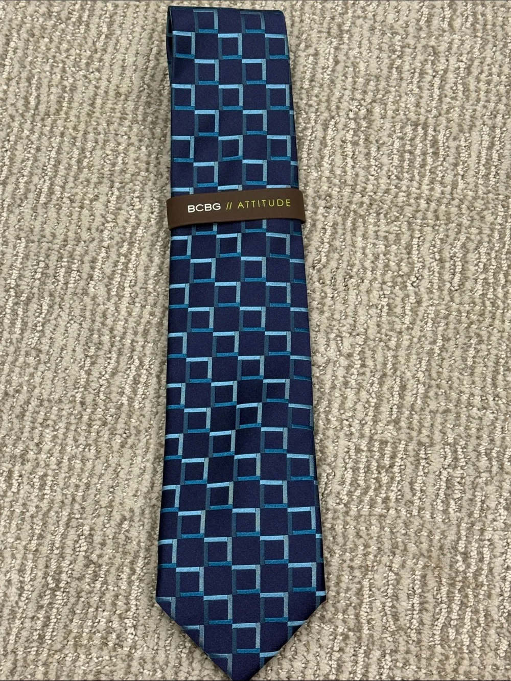 BCBG Geometric Silk Tie